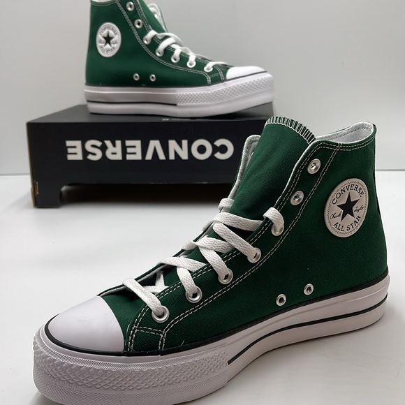 Converse Men’s CTAS LIFT HI
MIDNIGHT CLOVER/WHITE/BLACK A09987C Platforms Sneakr - Picture 3 of 16